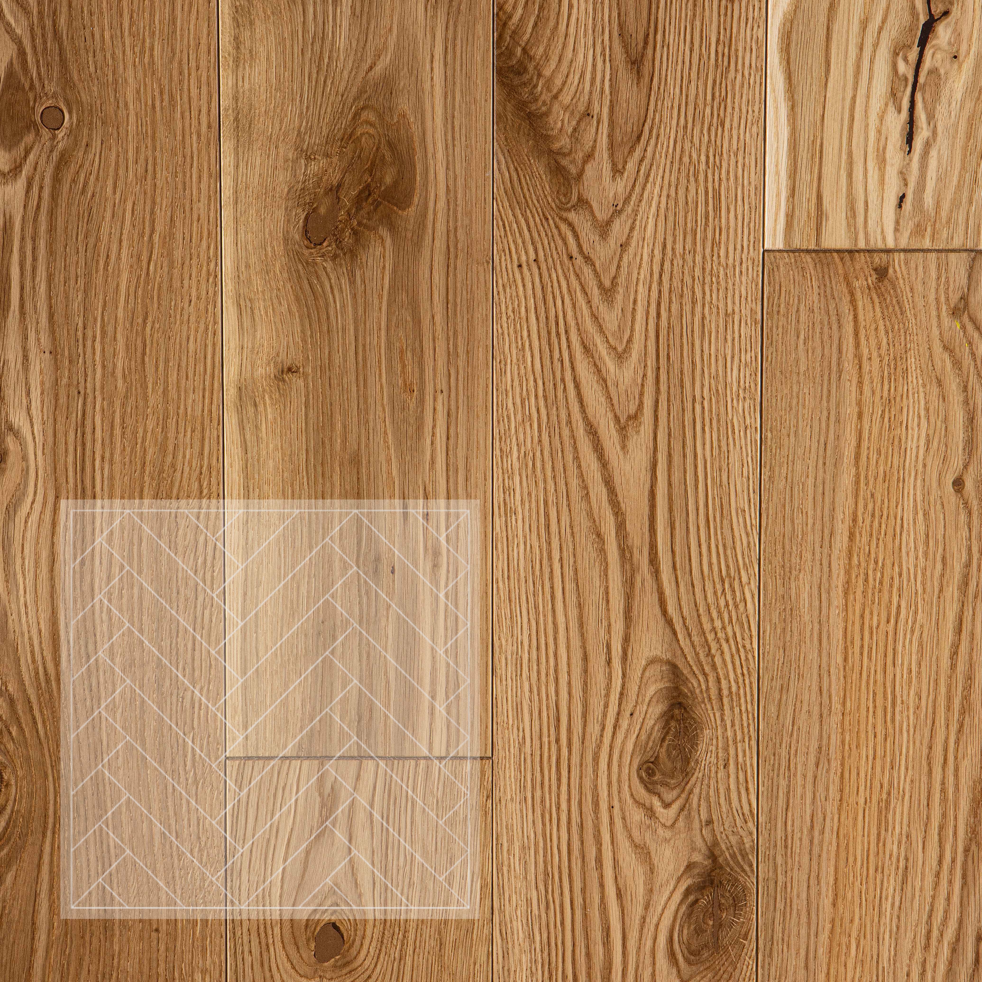 Инженерная доска Eparket Дуб Natural рустик УФ лак венгерская елка 600×120×15